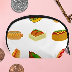 Hot Dog Buns Sauce Bread Accessory Pouches (large)  by Mariart