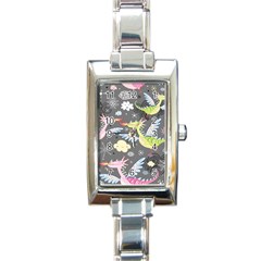 Dragonfly Animals Dragom Monster Fair Cloud Circle Polka Rectangle Italian Charm Watch