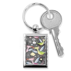 Dragonfly Animals Dragom Monster Fair Cloud Circle Polka Key Chains (rectangle) 