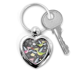 Dragonfly Animals Dragom Monster Fair Cloud Circle Polka Key Chains (heart) 