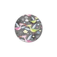 Dragonfly Animals Dragom Monster Fair Cloud Circle Polka Golf Ball Marker by Mariart