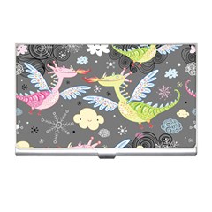 Dragonfly Animals Dragom Monster Fair Cloud Circle Polka Business Card Holders by Mariart