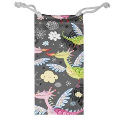 Dragonfly Animals Dragom Monster Fair Cloud Circle Polka Jewelry Bag