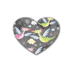 Dragonfly Animals Dragom Monster Fair Cloud Circle Polka Heart Coaster (4 Pack)  by Mariart