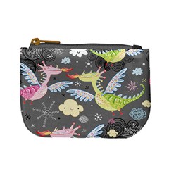 Dragonfly Animals Dragom Monster Fair Cloud Circle Polka Mini Coin Purses