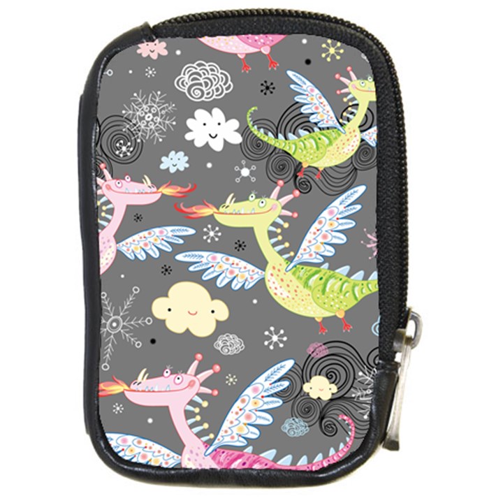 Dragonfly Animals Dragom Monster Fair Cloud Circle Polka Compact Camera Cases