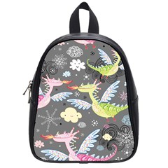 Dragonfly Animals Dragom Monster Fair Cloud Circle Polka School Bags (small)  by Mariart