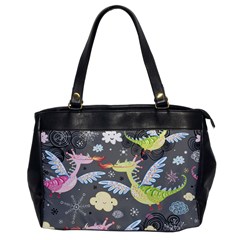 Dragonfly Animals Dragom Monster Fair Cloud Circle Polka Office Handbags by Mariart