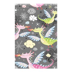 Dragonfly Animals Dragom Monster Fair Cloud Circle Polka Shower Curtain 48  X 72  (small)  by Mariart