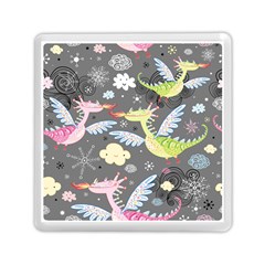 Dragonfly Animals Dragom Monster Fair Cloud Circle Polka Memory Card Reader (square)  by Mariart