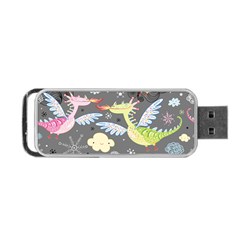 Dragonfly Animals Dragom Monster Fair Cloud Circle Polka Portable Usb Flash (one Side)