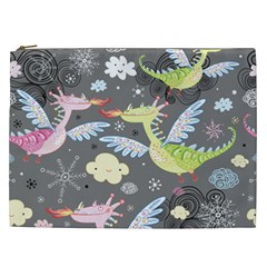 Dragonfly Animals Dragom Monster Fair Cloud Circle Polka Cosmetic Bag (xxl)  by Mariart