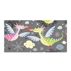 Dragonfly Animals Dragom Monster Fair Cloud Circle Polka Satin Wrap by Mariart