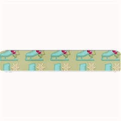 Ice Skates Background Christmas Small Bar Mats by Mariart