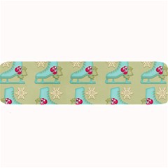 Ice Skates Background Christmas Large Bar Mats