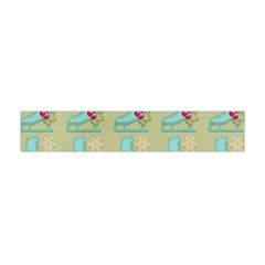 Ice Skates Background Christmas Flano Scarf (mini) by Mariart