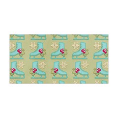 Ice Skates Background Christmas Yoga Headband by Mariart