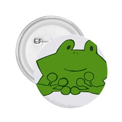 Illustrain Frog Animals Green Face Smile 2 25  Buttons by Mariart