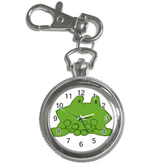 Illustrain Frog Animals Green Face Smile Key Chain Watches