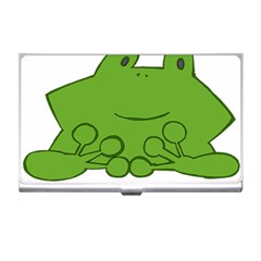 Illustrain Frog Animals Green Face Smile Business Card Holders