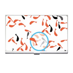 Illustrain Goldfish Fish Swim Pool Business Card Holders by Mariart