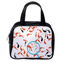 Illustrain Goldfish Fish Swim Pool Classic Handbags (one Side)