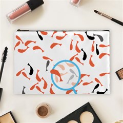 Illustrain Goldfish Fish Swim Pool Cosmetic Bag (large)  by Mariart