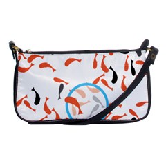 Illustrain Goldfish Fish Swim Pool Shoulder Clutch Bags by Mariart