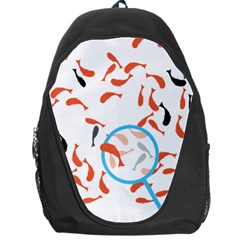 Illustrain Goldfish Fish Swim Pool Backpack Bag