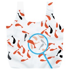 Illustrain Goldfish Fish Swim Pool Full Print Recycle Bags (l)  by Mariart