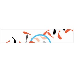 Illustrain Goldfish Fish Swim Pool Flano Scarf (large)