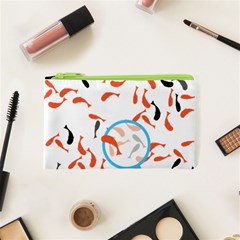 Illustrain Goldfish Fish Swim Pool Cosmetic Bag (xs) by Mariart