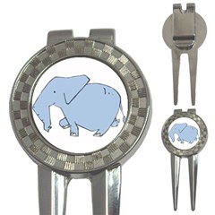 Illustrain Elephant Animals 3-in-1 Golf Divots