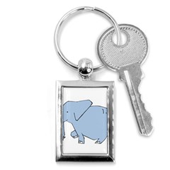 Illustrain Elephant Animals Key Chains (rectangle) 