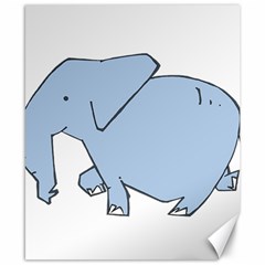 Illustrain Elephant Animals Canvas 8  X 10  by Mariart