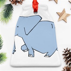 Illustrain Elephant Animals Ornament (bell) by Mariart