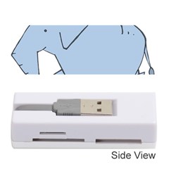 Illustrain Elephant Animals Memory Card Reader (stick)  by Mariart