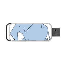 Illustrain Elephant Animals Portable Usb Flash (one Side) by Mariart