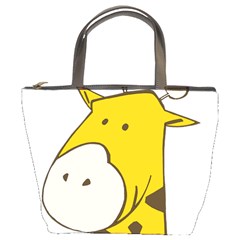 Illustrain Giraffe Face Animals Bucket Bags by Mariart