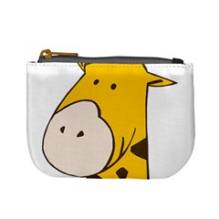 Illustrain Giraffe Face Animals Mini Coin Purses