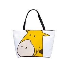 Illustrain Giraffe Face Animals Shoulder Handbags by Mariart