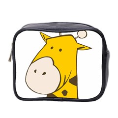 Illustrain Giraffe Face Animals Mini Toiletries Bag 2-side by Mariart