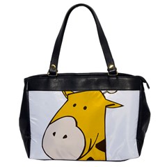 Illustrain Giraffe Face Animals Office Handbags by Mariart