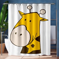 Illustrain Giraffe Face Animals Shower Curtain 60  X 72  (medium)  by Mariart