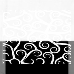 Koru Vector Background Black Rectangular Jigsaw Puzzl by Mariart