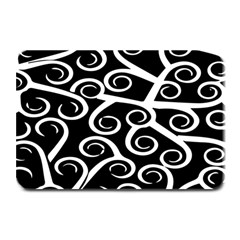 Koru Vector Background Black Plate Mats