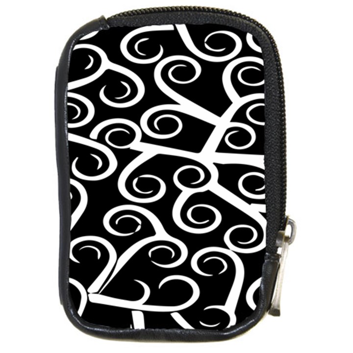 Koru Vector Background Black Compact Camera Cases