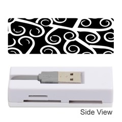 Koru Vector Background Black Memory Card Reader (stick) 