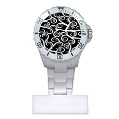 Koru Vector Background Black Plastic Nurses Watch