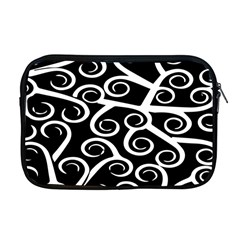 Koru Vector Background Black Apple Macbook Pro 17  Zipper Case